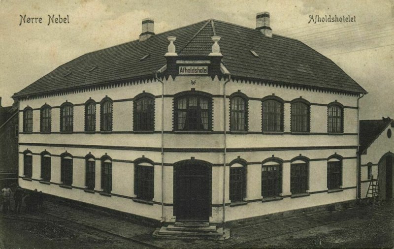 denmark, NØRRE NEBEL, Jutland, Afholdshotelet (1910s) Postcard 