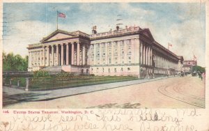 Vintage Postcard 1906 View of United States Treasury Building Washington D. C.