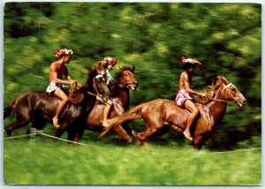 Postcard - Horseracing Tahitian Style, Tahiti - French Polynesia 