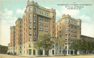 Louisville Kentucky Weissinger-Gaulbert Apartments C-1910  Postcard 21-14223