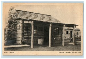 c1910's Abraham Lincoln's Indiana Home Century Of Progress Postcard 