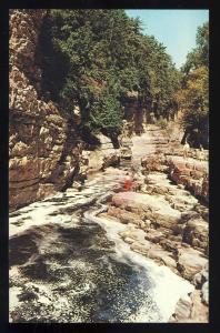 Ausable Chasm, New York/NY Postcard, River From Pulpit Rock