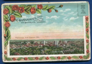 Chattanooga Tennessee tn Cameron Hill Signal Mtn railroad postcard folder