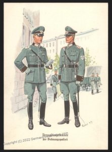 Germany 1941 Ordnungspolizei Deutschen Polizei Series Card UNUSED 107692