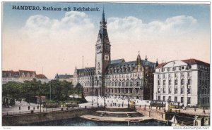 Rathaus Mit Reichsbank, Hamburg, Germany, 1900-1910s