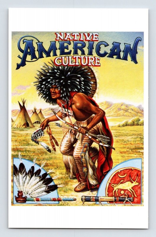 Postcard Native American Indian Culture USPS Issued 1994 Posted Wichita KS