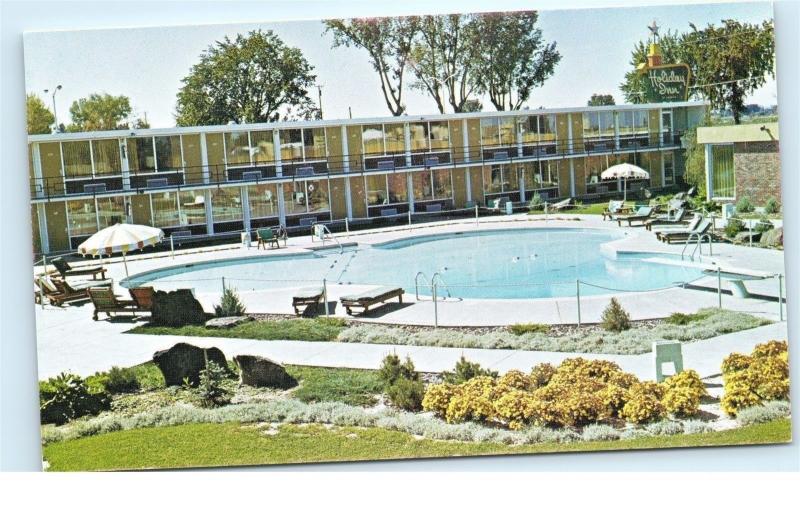 *Holiday Inn Hotel Pool Twin Falls Idaho Highway 93 Vintage Postcard A18