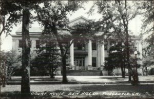 Fitzgerald GA Ben Hill County Court House Real Photo Postcard