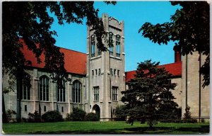 Saint James Methodist Church Danville Illinois Grounds & Religious Bldg Postcard