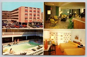 State View~Atlantic City NJ~The Barbizon Motel~Pool & Room Scenes~Vintage PC