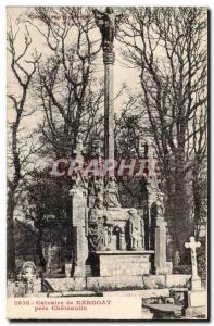 Old Postcard Calvary Kergoat near Chateaulin