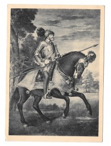 Titian Painting Kaiser Karl V Horseback After Battle Muhlberg 4X6 Art Postcard