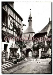 Modern Postcard Bourbon Lancy Thermal S and L The Belfry and the House of Wood