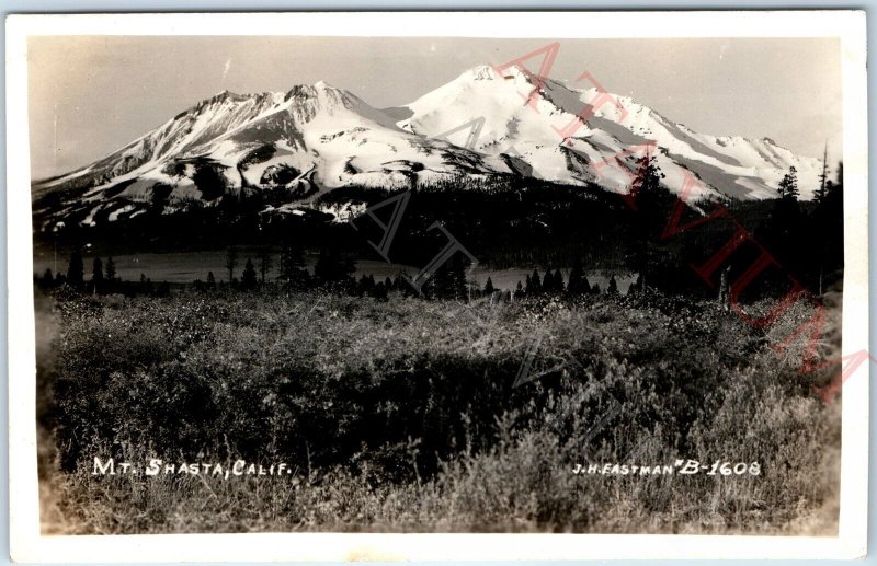 c1940s Siskiyou Co, CA RPPC Mt Shasta Scenic Real Photo PC Eastman A165