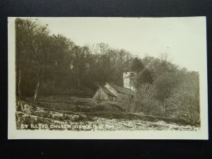 Wales Swansea The Gower OXWICH St. Illtyd Church (1) c1910 RP Postcard