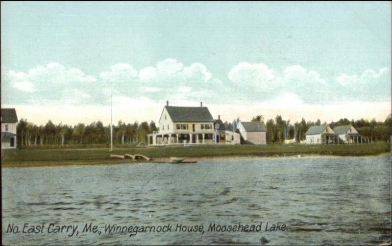Northeast Carry ME Winnegarnock House Moosehead Lake c1910 Postcard