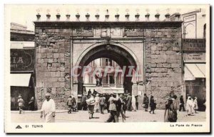 Old Postcard Tunisia Tunis La Porte de France
