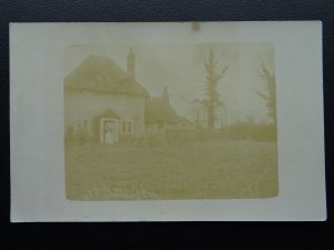 Somerset GREAT BATHAMPTON Thatched Cottage - Old RP Postcard