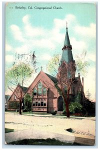 1910 Congregational Church Berkeley California CA Antique Posted Postcard