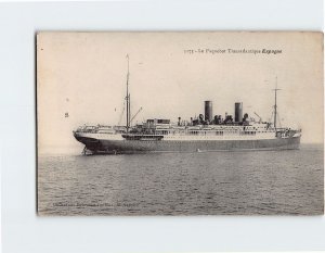 Postcard Le Paquebot Transatlantique Espagne