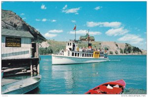 Internationl Ferry Boat, Watrton Lakes National Park, State of MONTANA, 40-60s