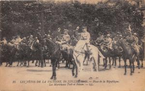 LES FETES DE LA VICTOIRE 14 JULLIET 1919 POSTCARD c1910s PLACE DE LA REPUBLIQUE