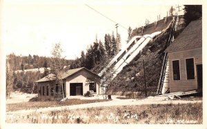 Bigfork Montana Power House Real Photo Vintage Postcard JH230534