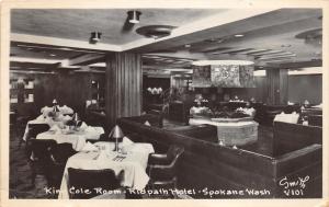 Spokane Washington~Ridpath Hotel~King Cole Room~Vintage Decor~1959 Smith RPPC