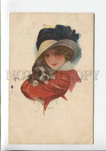 3177775 Lady BOSTON TERRIER by FICHER Vintage 1927 POST