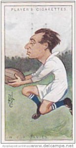 Players Vintage Cigarette Card Footballers Caricatures RIP 1926 No 32 W J A D...