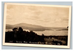 Vintage 1933 RPPC Postcard Squaw Mountains Moosehead Lake Greenville Maine