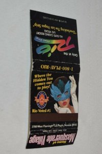 Rio Las Vegas Nevada Casino 30 Strike Matchbook Cover