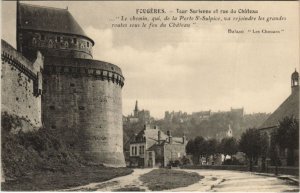 CPA Fougeres Tour Surienne et rue du Chateau (1237724)