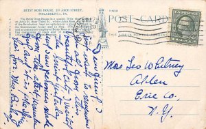 Betsy Ross House, Flag Room Philadelphia, Pennsylvania, USA Postcard