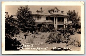 Mena Arkansas~Mansion Home Of Abner~Lum & Abner Radio Comedy Show~1942 RPPC