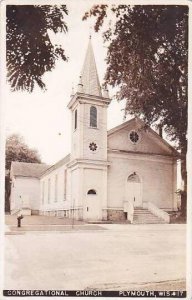 Wisconsin Plymouth Congregational Church Real Photo RPPC