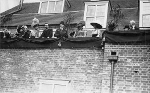 Lot306 music a group of men singing  real photo social history uk london