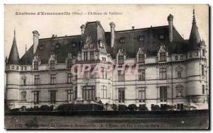 Old Postcard Ermenonville (Oise) Surroundings Chateau de Valliere