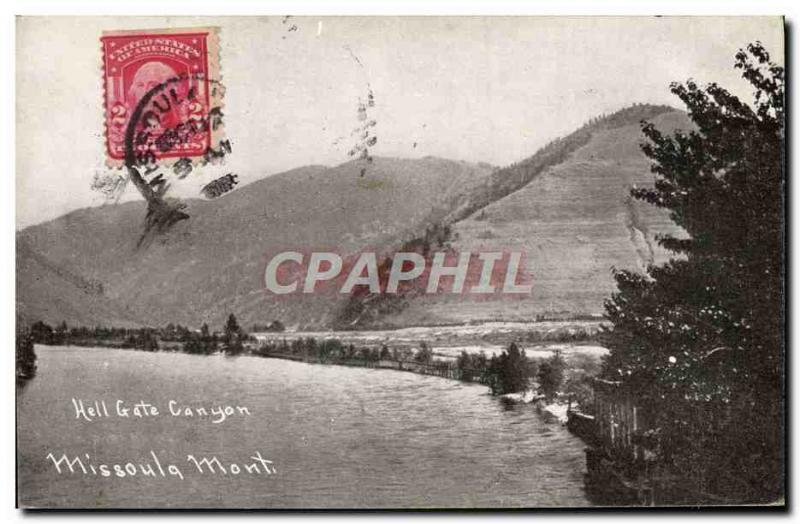 VINTAGE POSTCARD Hell Spoils Canyon Missoula Mont