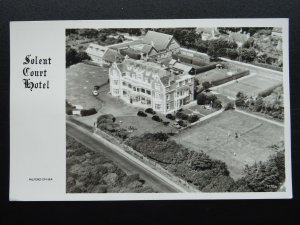 Milford on Sea SOLENT COURT HOTEL & Tennis Courts AERIAL VIEW - Old RP Postcard