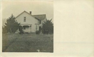 Alexandria Nebraska House Residence 1908 RPPC Photo Postcard 20-10091
