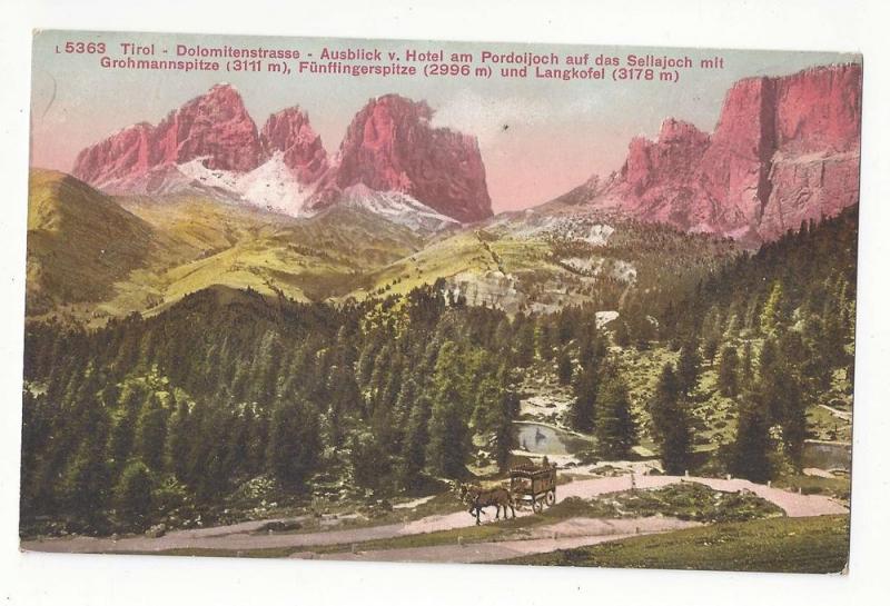 Italy Road in the Dolomites von Hotel Pordoijoch Postcard