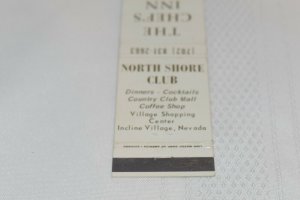 The Chef's Inn North Shore Club Incline Village Nevada 20 Strike Matchbook Cover