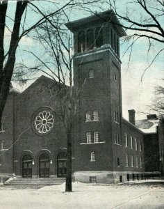 C1910-20 First Methodist Episcopal Church Ravenna, Ohio Blue Sky Postcard P94