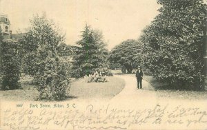 South Carolina Aiken Park Scene #3667 Rotograph Undivided Postcard 22-1830