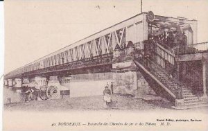 France Bordeaux Passerelle des Chemins de fer et des Pietons