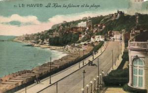 CPA Le HAVRE - La Heve la falaise et la plage (200845)