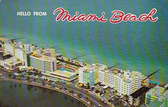 Florida Miami Beach Hello From Miami Beach 1988