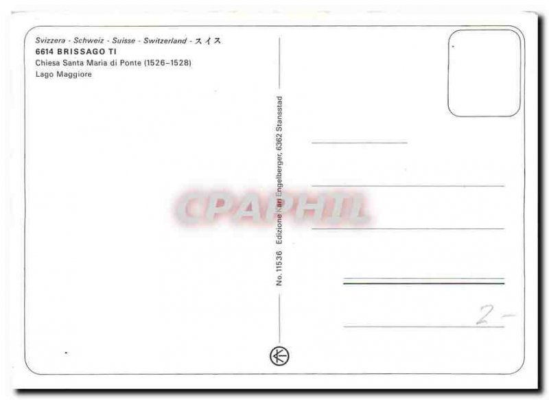 Postcard Modern Brissago Lago Maggiore