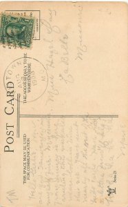 Postcard Anthropomorphic Moon S/A Dwig Woman Crescent Moon Will Be Eclipsed 21